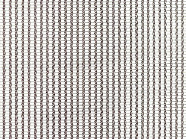 A piece of stainless steel cable metal mesh on the white background.